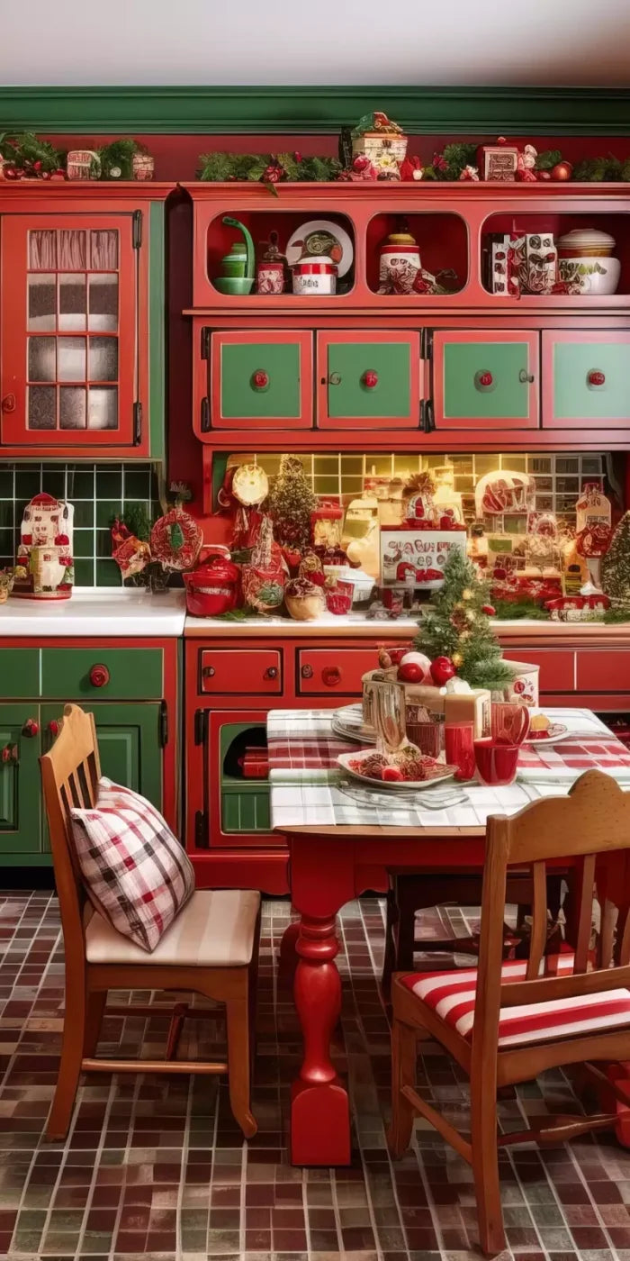 North Pole Kitchen 10’X20’ Ultracloth (120 X 240 Inch) Backdrop