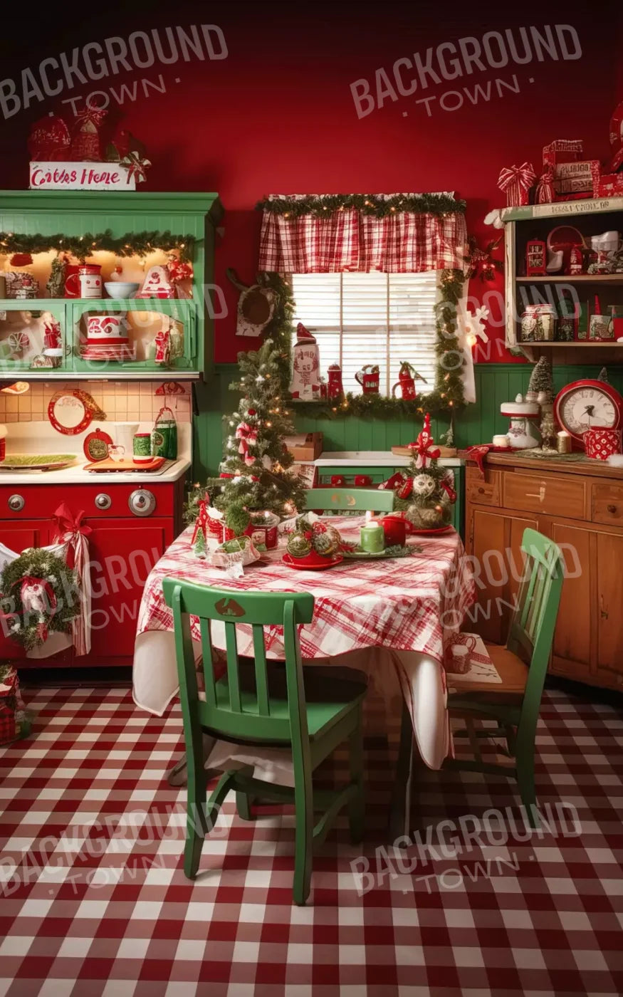 North Pole Kitchen Ii 5’X8’ Ultracloth (60 X 96 Inch) Backdrop