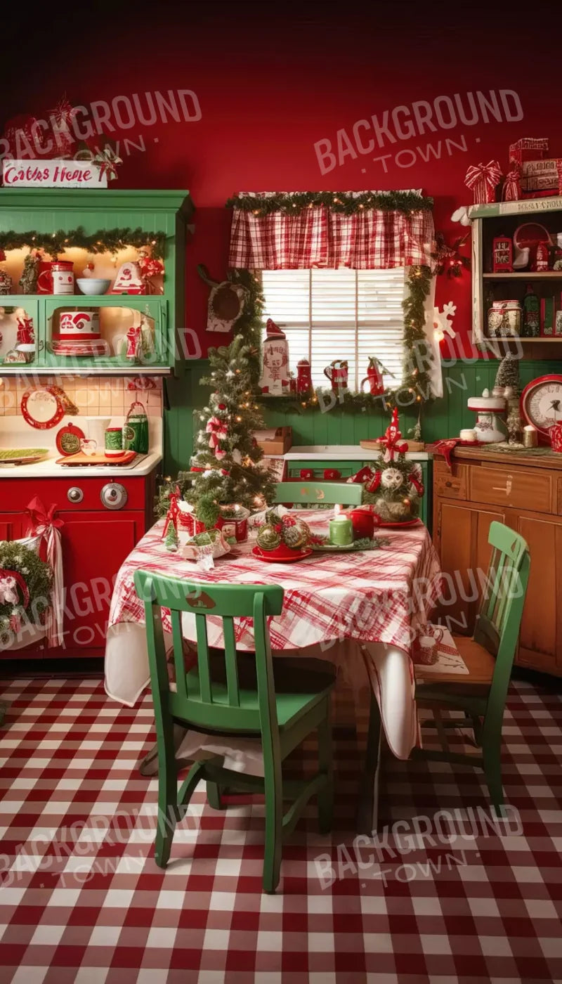 North Pole Kitchen Ii 8’X14’ Ultracloth (96 X 168 Inch) Backdrop