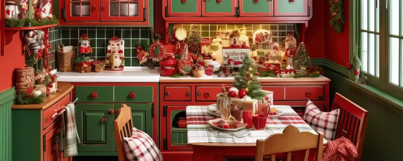 North Pole Kitchen 20’X8’ Ultracloth (240 X 96 Inch) Backdrop