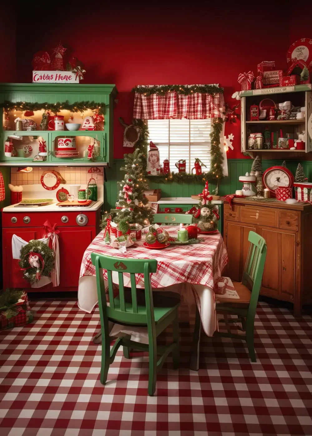 North Pole Kitchen Ii 5’X7’ Ultracloth (60 X 84 Inch) Backdrop