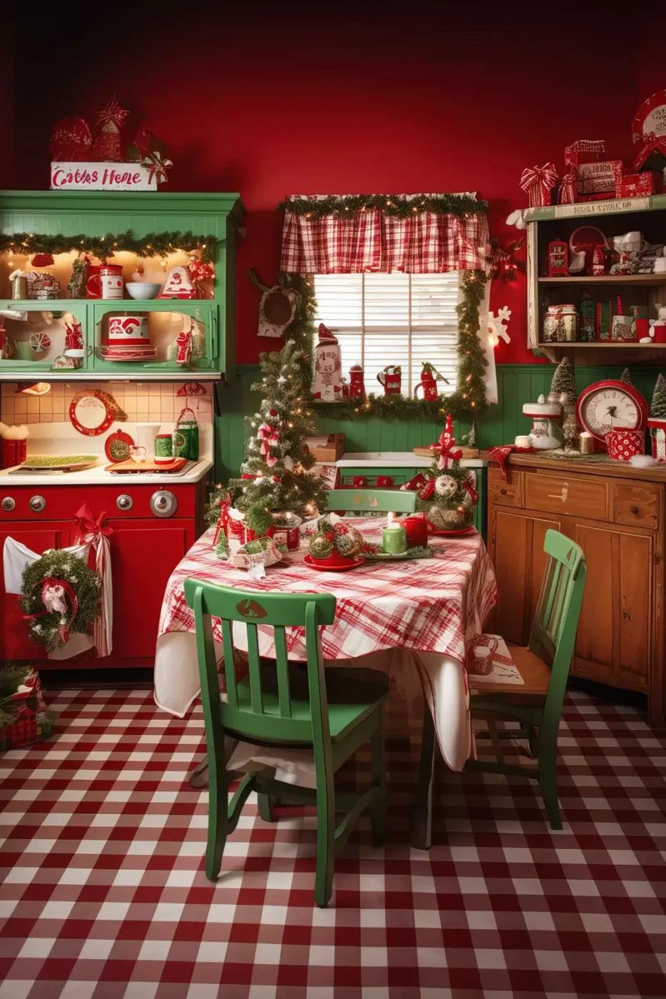 North Pole Kitchen Ii 8’X12’ Ultracloth (96 X 144 Inch) Backdrop