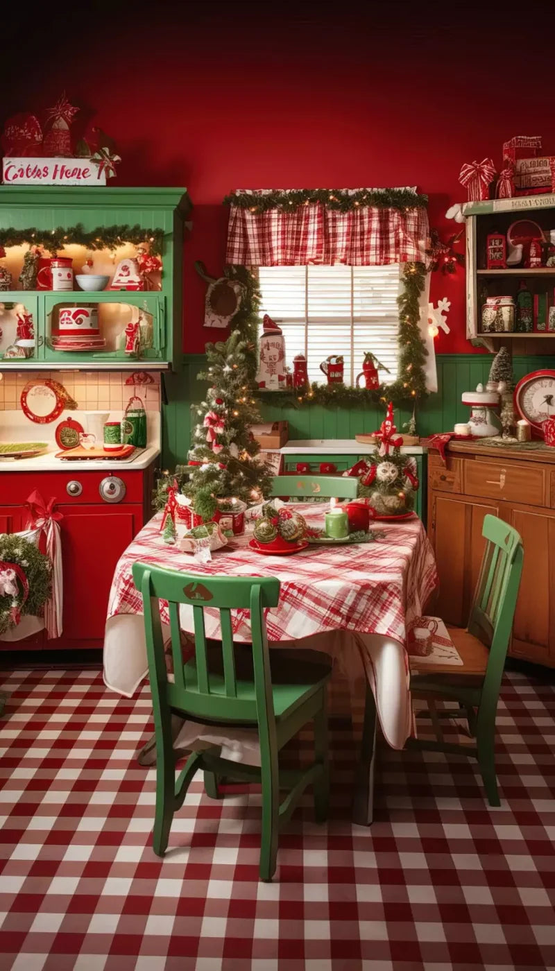 North Pole Kitchen Ii 8’X14’ Ultracloth (96 X 168 Inch) Backdrop