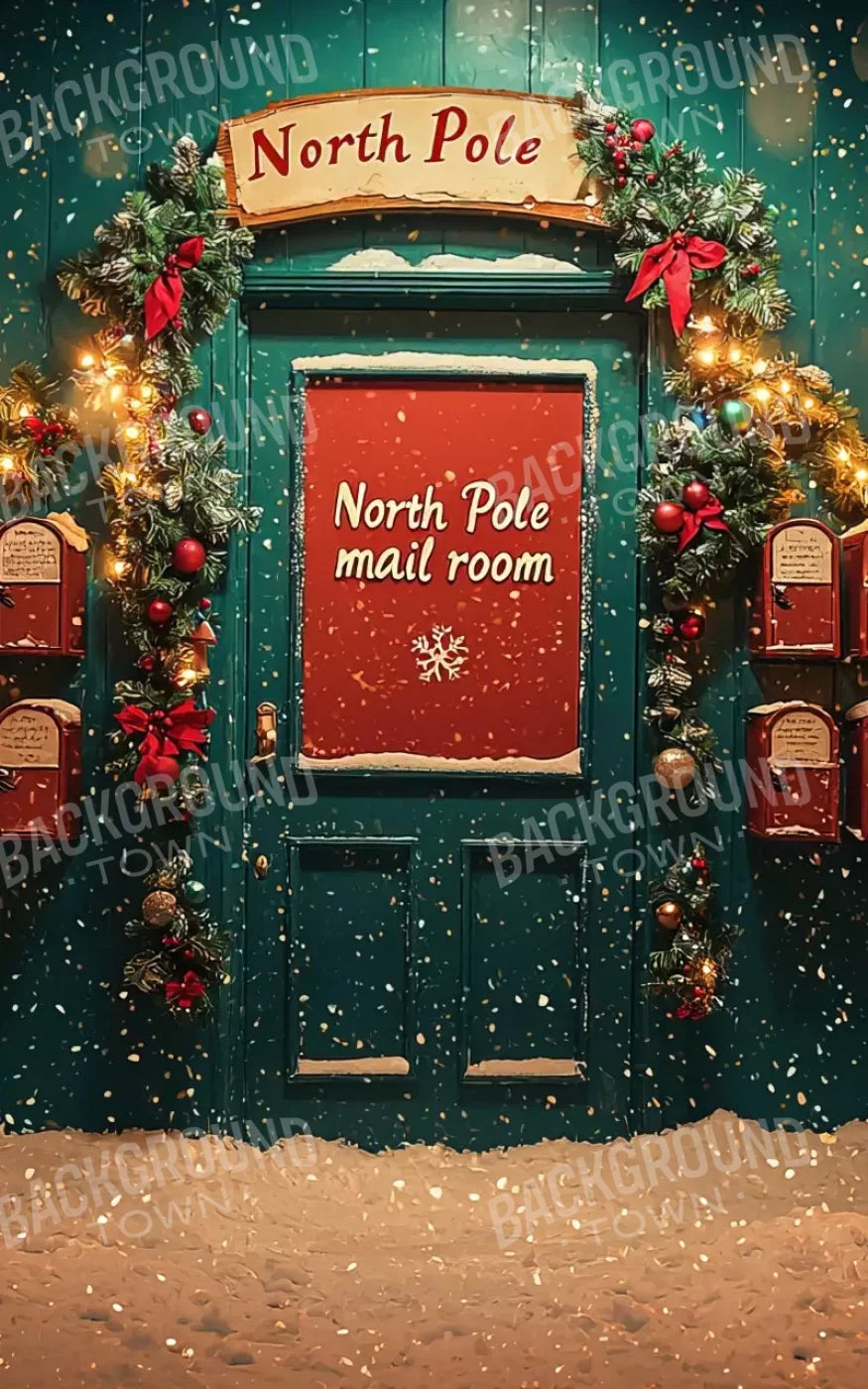 North Pole Mail Room Ii 10’X16’ Ultracloth (120 X 192 Inch) Backdrop