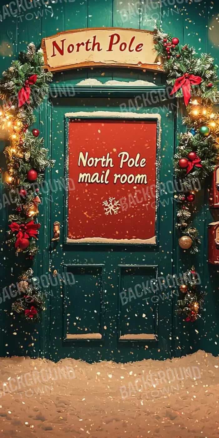 North Pole Mail Room Ii 10’X20’ Ultracloth (120 X 240 Inch) Backdrop