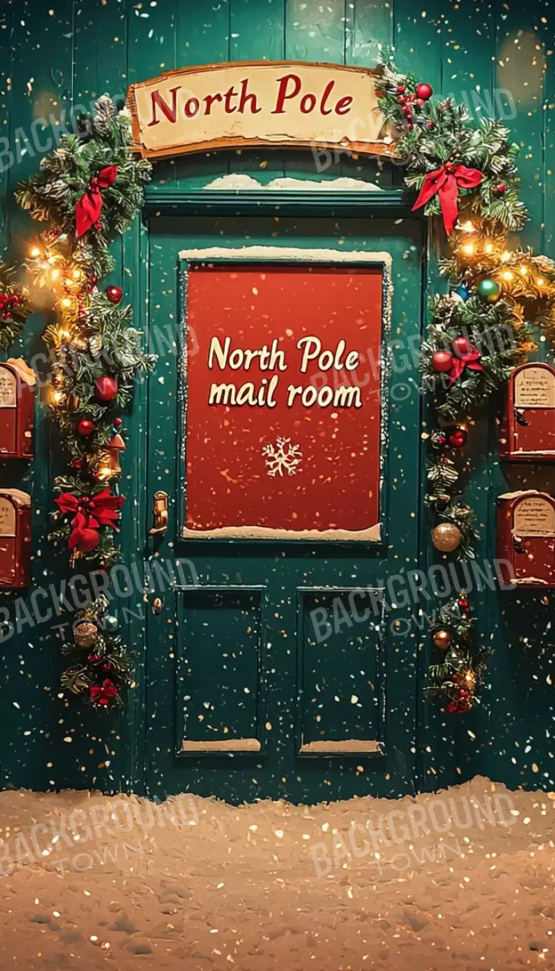 North Pole Mail Room Ii 8’X14’ Ultracloth (96 X 168 Inch) Backdrop