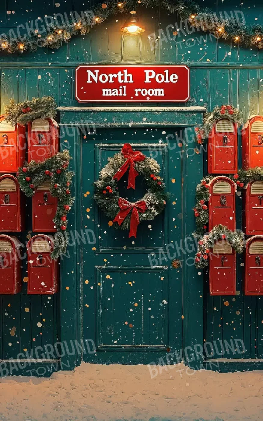 North Pole Mail Room Iii 10’X16’ Ultracloth (120 X 192 Inch) Backdrop