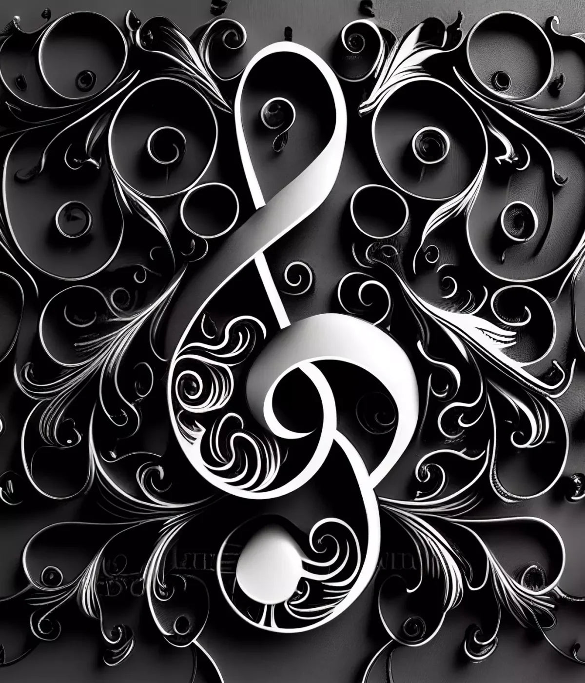 Music Note 10X12 Ultracloth ( 120 X 144 Inch ) Backdrop