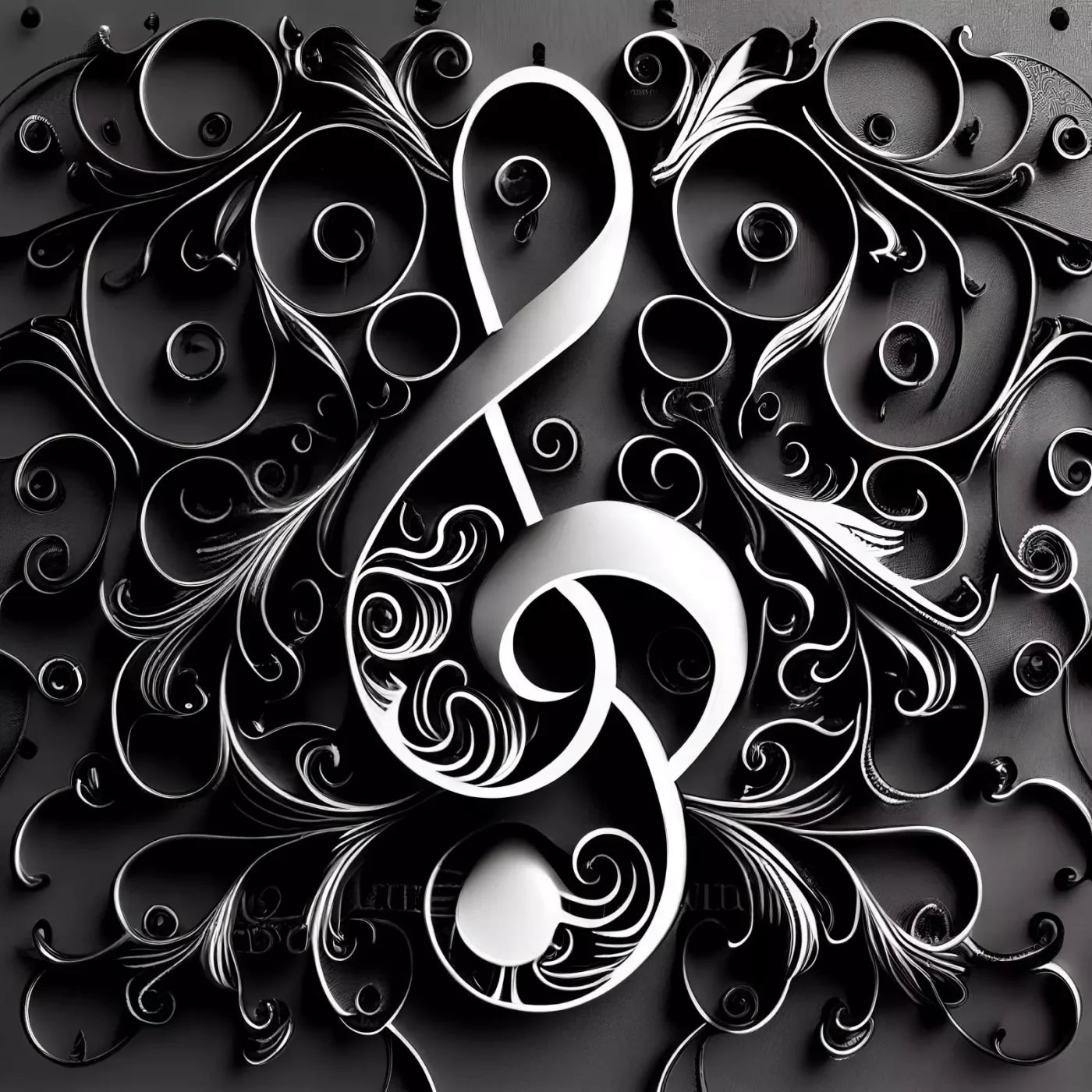 Music Note 8X8 Fleece ( 96 X Inch ) Backdrop