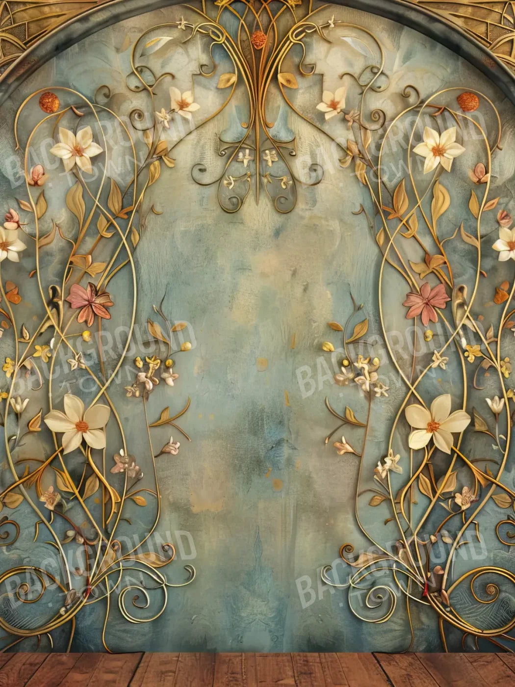 Nouveau Wall I 6’X8’ Fleece (72 X 96 Inch) Backdrop