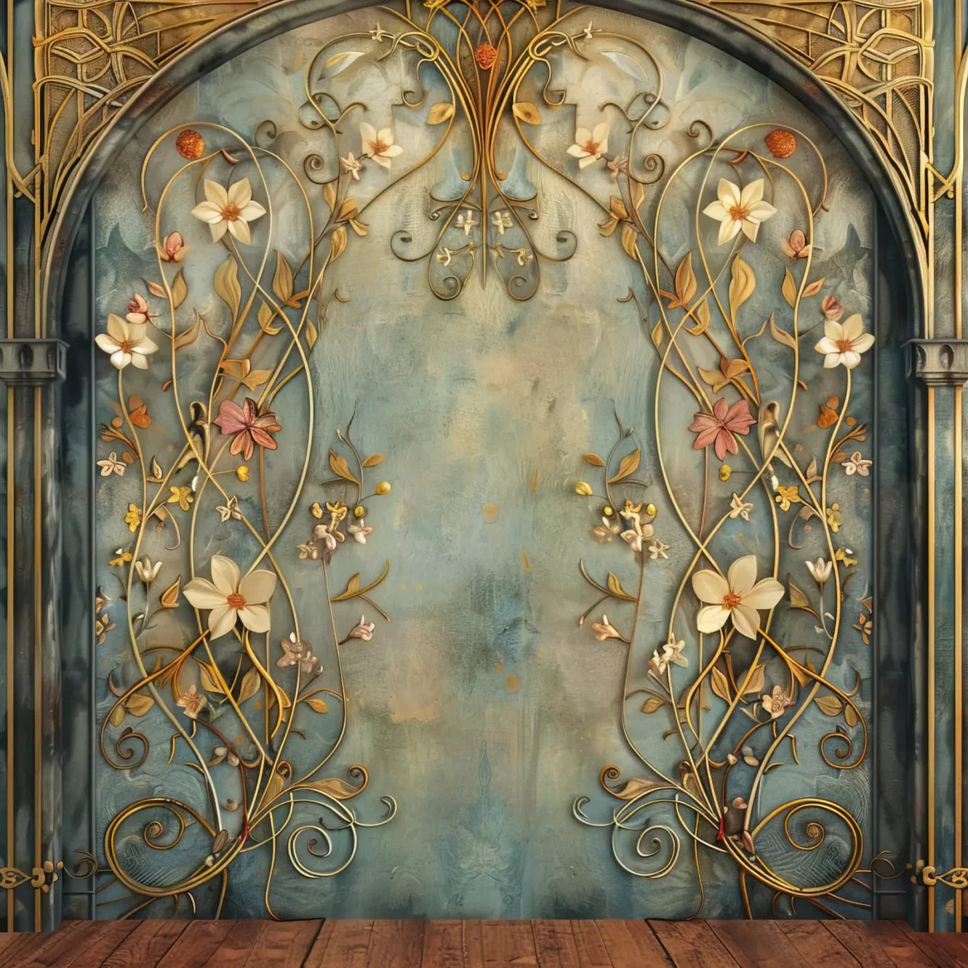 Nouveau Wall I 10’X10’ Ultracloth (120 X Inch) Backdrop