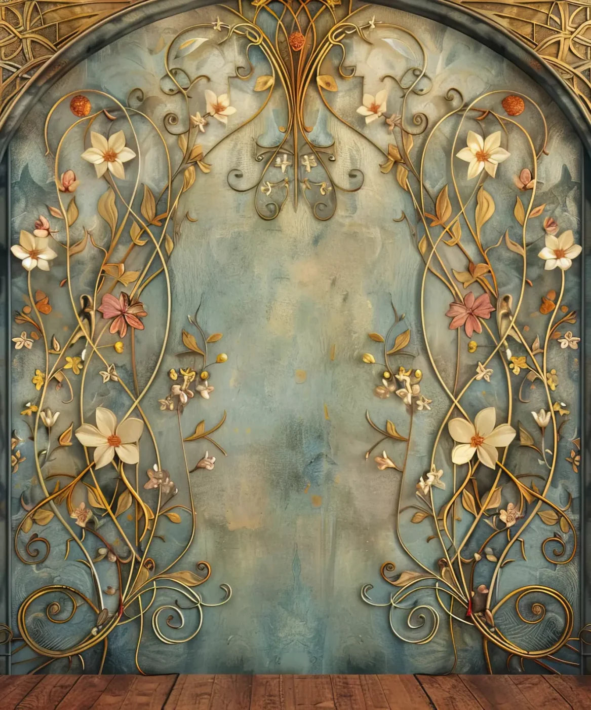 Nouveau Wall I 10’X12’ Ultracloth (120 X 144 Inch) Backdrop