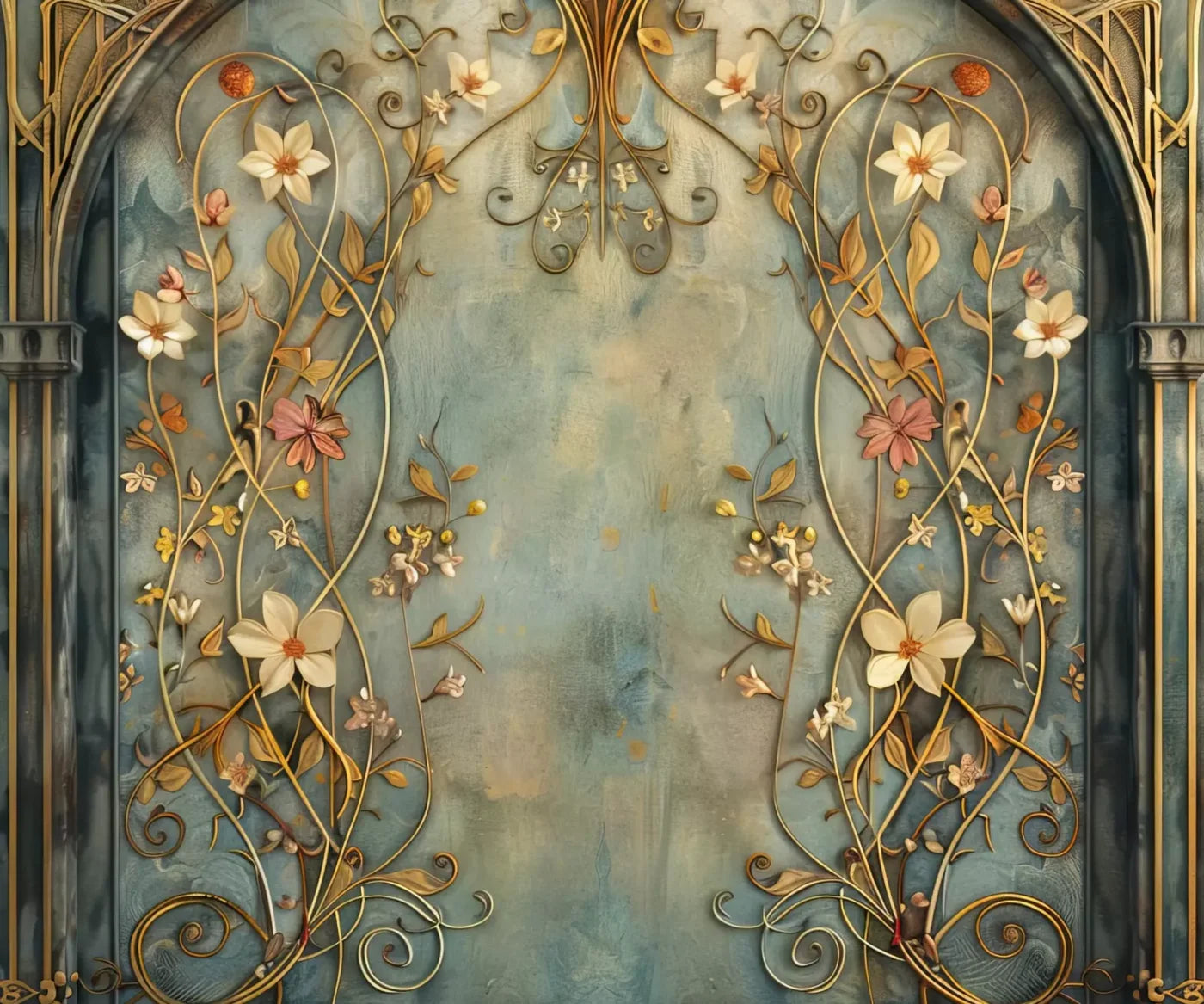 Nouveau Wall I 12’X10’ Ultracloth (144 X 120 Inch) Backdrop