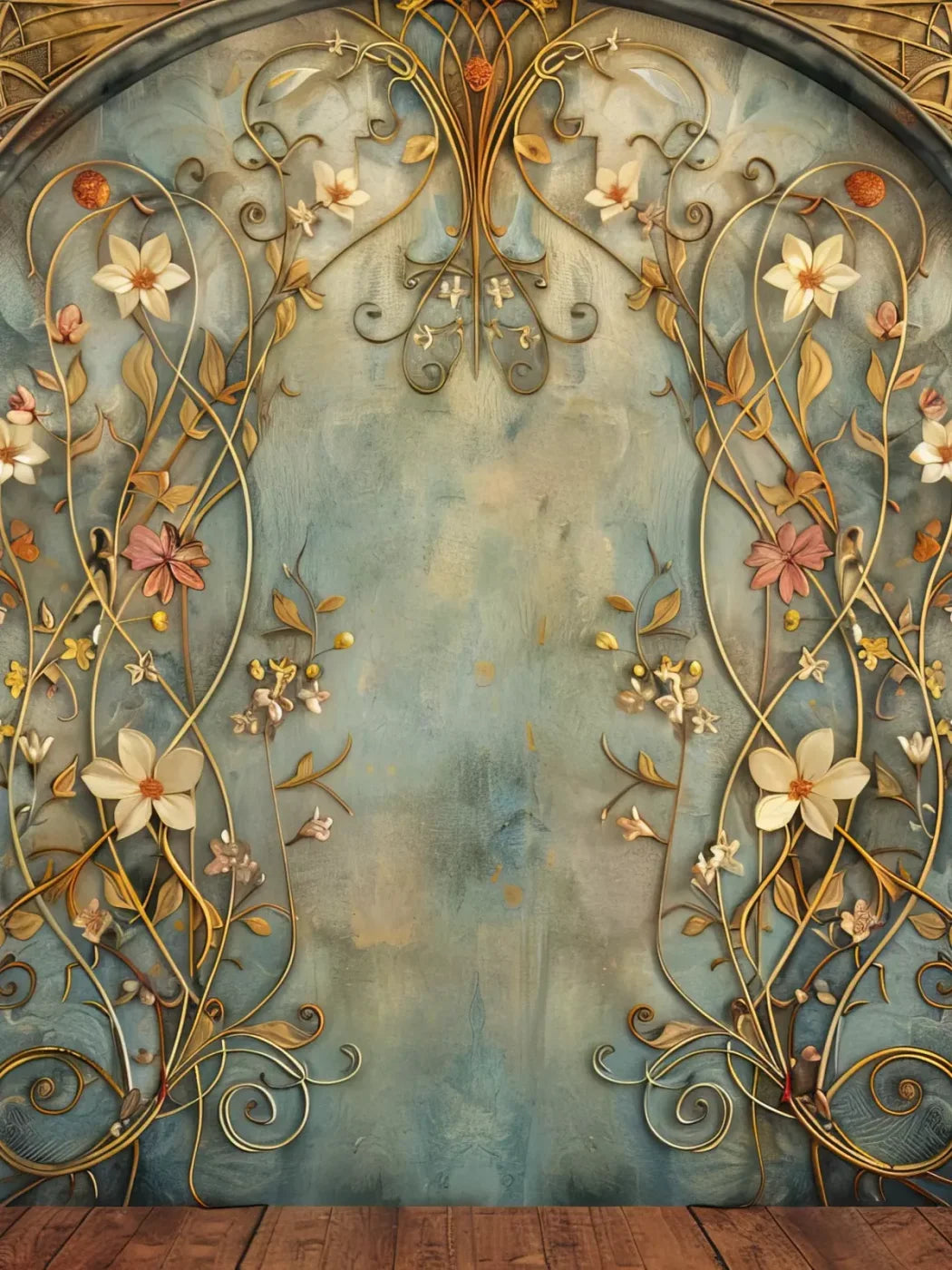 Nouveau Wall I 6’X8’ Fleece (72 X 96 Inch) Backdrop