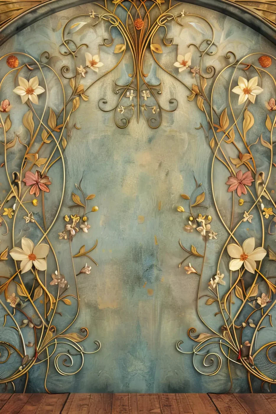 Nouveau Wall I 8’X12’ Ultracloth (96 X 144 Inch) Backdrop