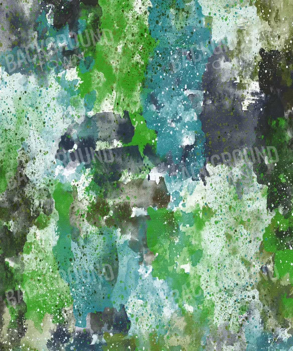 Green Urban Grunge Backdrop for Photography