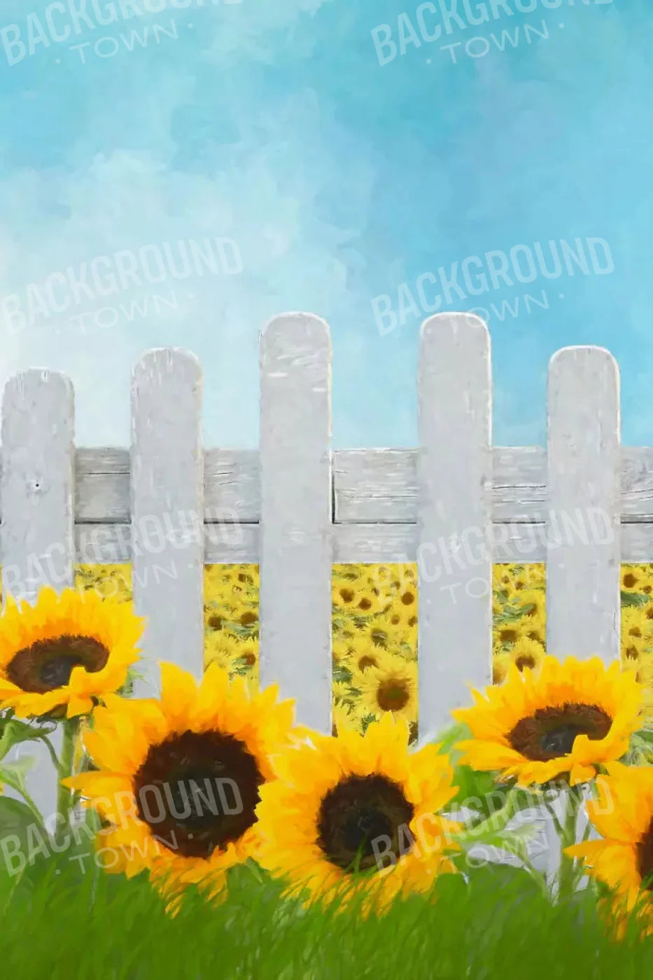 Ode To Sunflowers 5X8 Ultracloth ( 60 X 96 Inch ) Backdrop