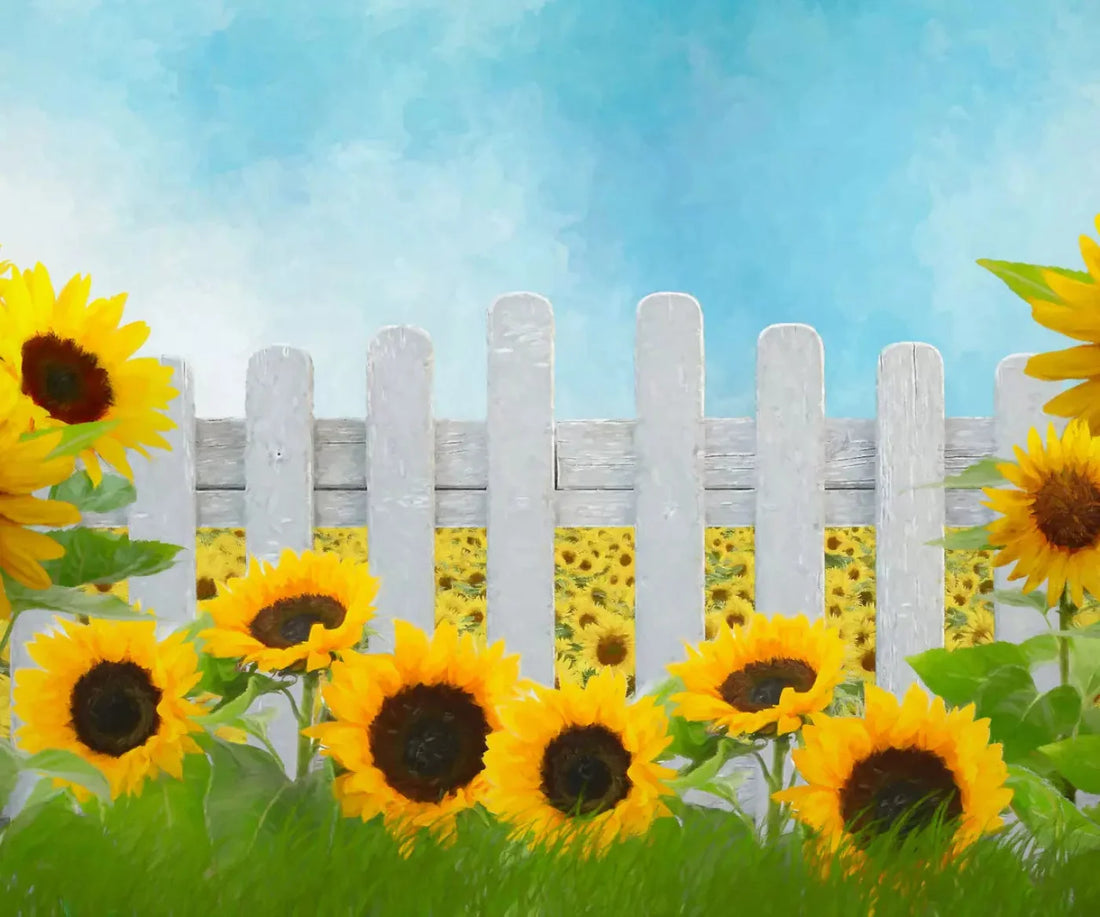 Ode To Sunflowers 5X42 Fleece ( 60 X 50 Inch ) Backdrop