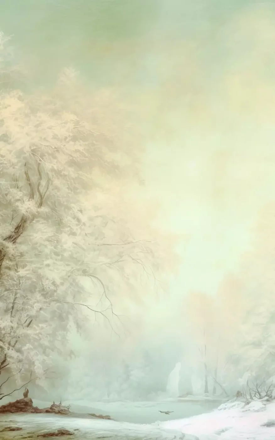 Oil Painted Winter 10’X16’ Ultracloth (120 X 192 Inch) Backdrop