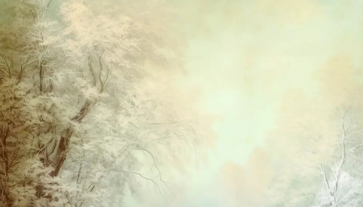 Oil Painted Winter 14’X8’ Ultracloth (168 X 96 Inch) Backdrop