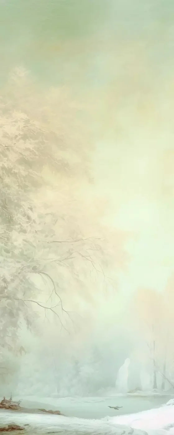 Oil Painted Winter 8’X20’ Ultracloth (96 X 240 Inch) Backdrop