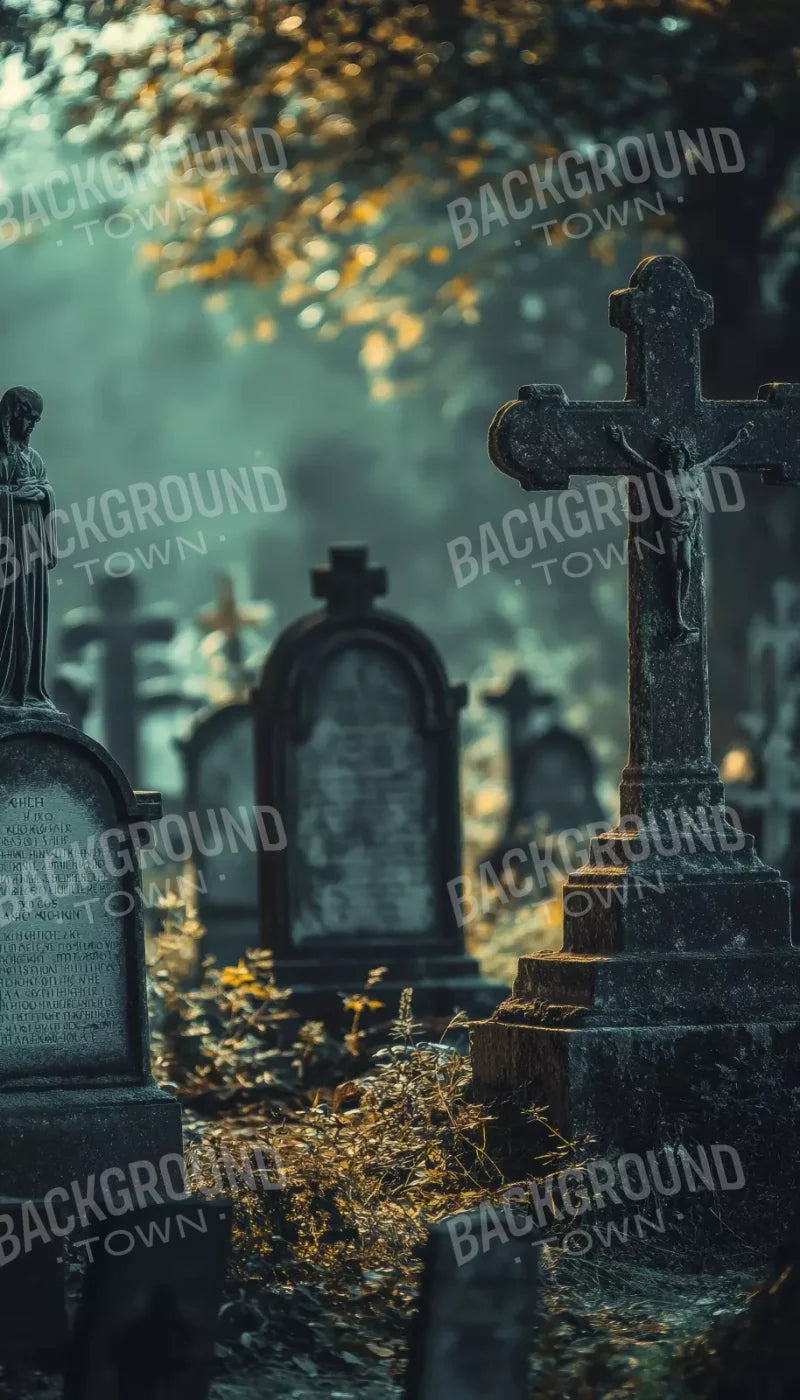 Old Abandoned Cemetary 8’X14’ Ultracloth (96 X 168 Inch) Backdrop
