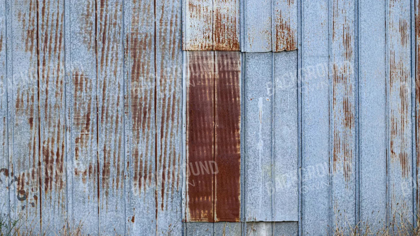 Old Barn Steel 14X8 Ultracloth ( 168 X 96 Inch ) Backdrop