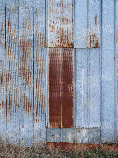 Old Barn Steel 5X68 Fleece ( 60 X 80 Inch ) Backdrop