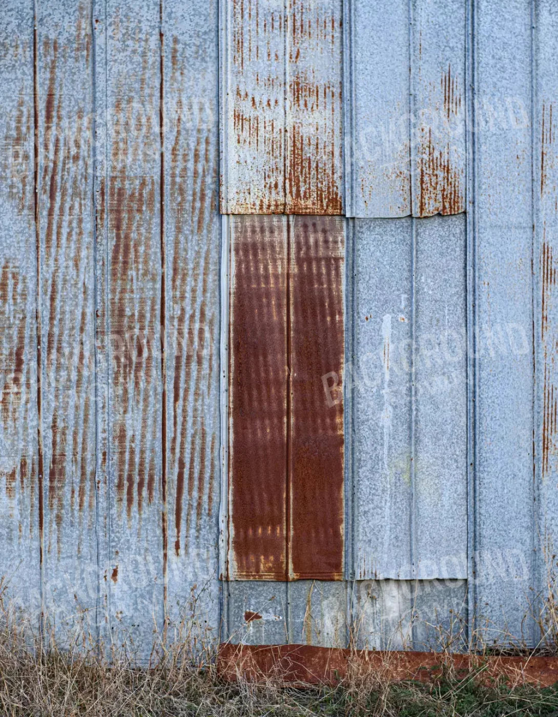 Old Barn Steel 6X8 Fleece ( 72 X 96 Inch ) Backdrop