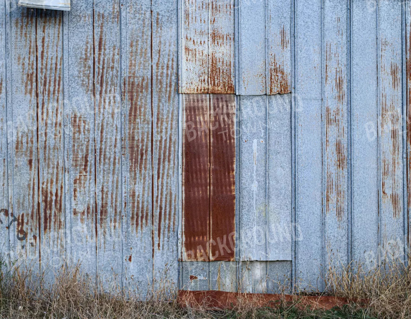 Old Barn Steel 8X6 Fleece ( 96 X 72 Inch ) Backdrop