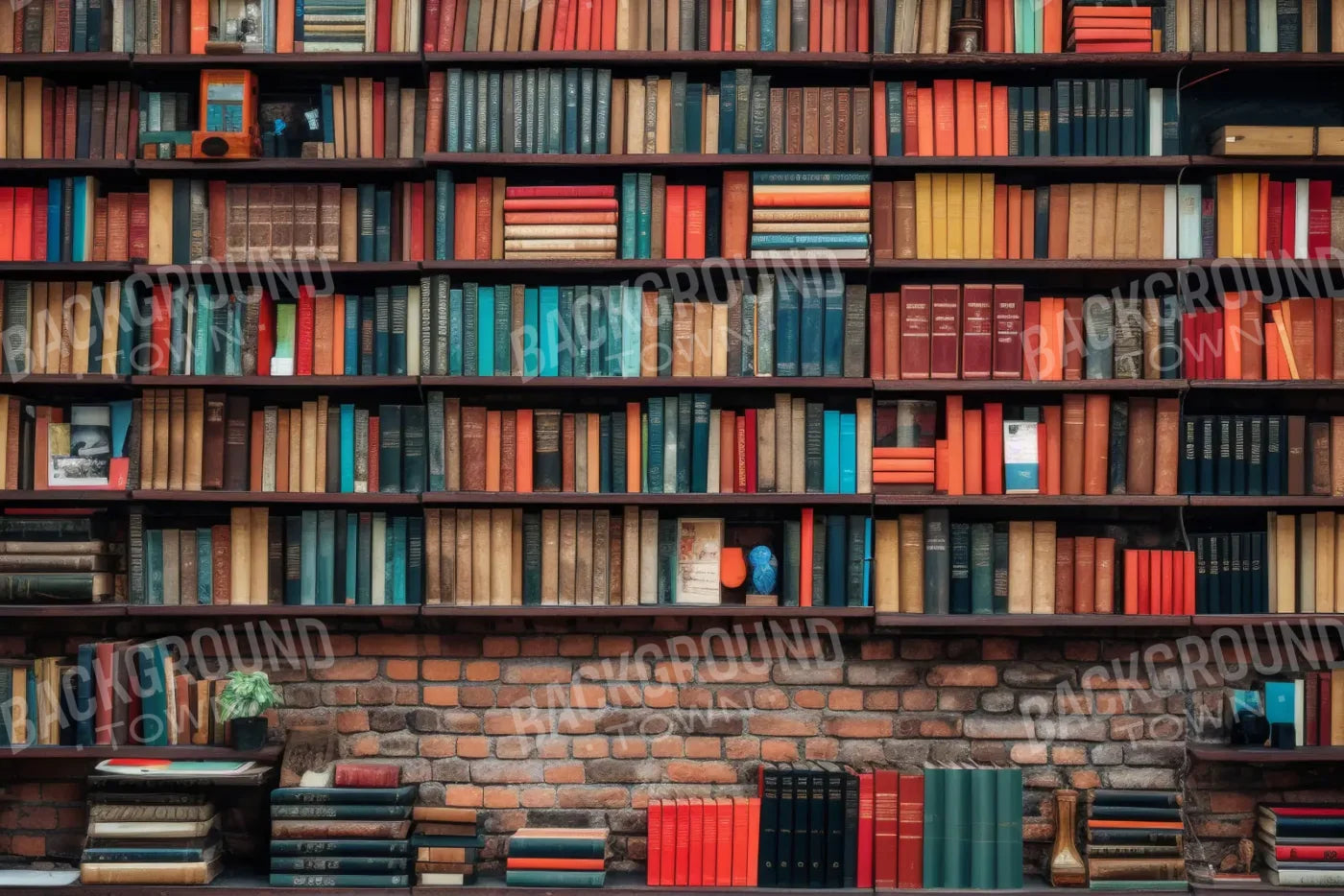 Old Book Shelf 12’x8’ UltraCloth (144 x 96 inch) Backdrop