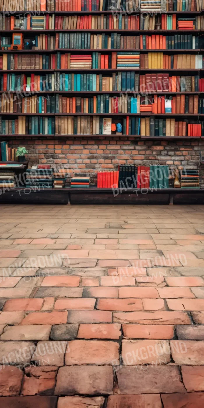 Old Book Shelf Sweep 8’x16’ UltraCloth (96 x 192 inch) Backdrop