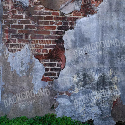 Old Brick Wall 8X8 Fleece ( 96 X Inch ) Backdrop