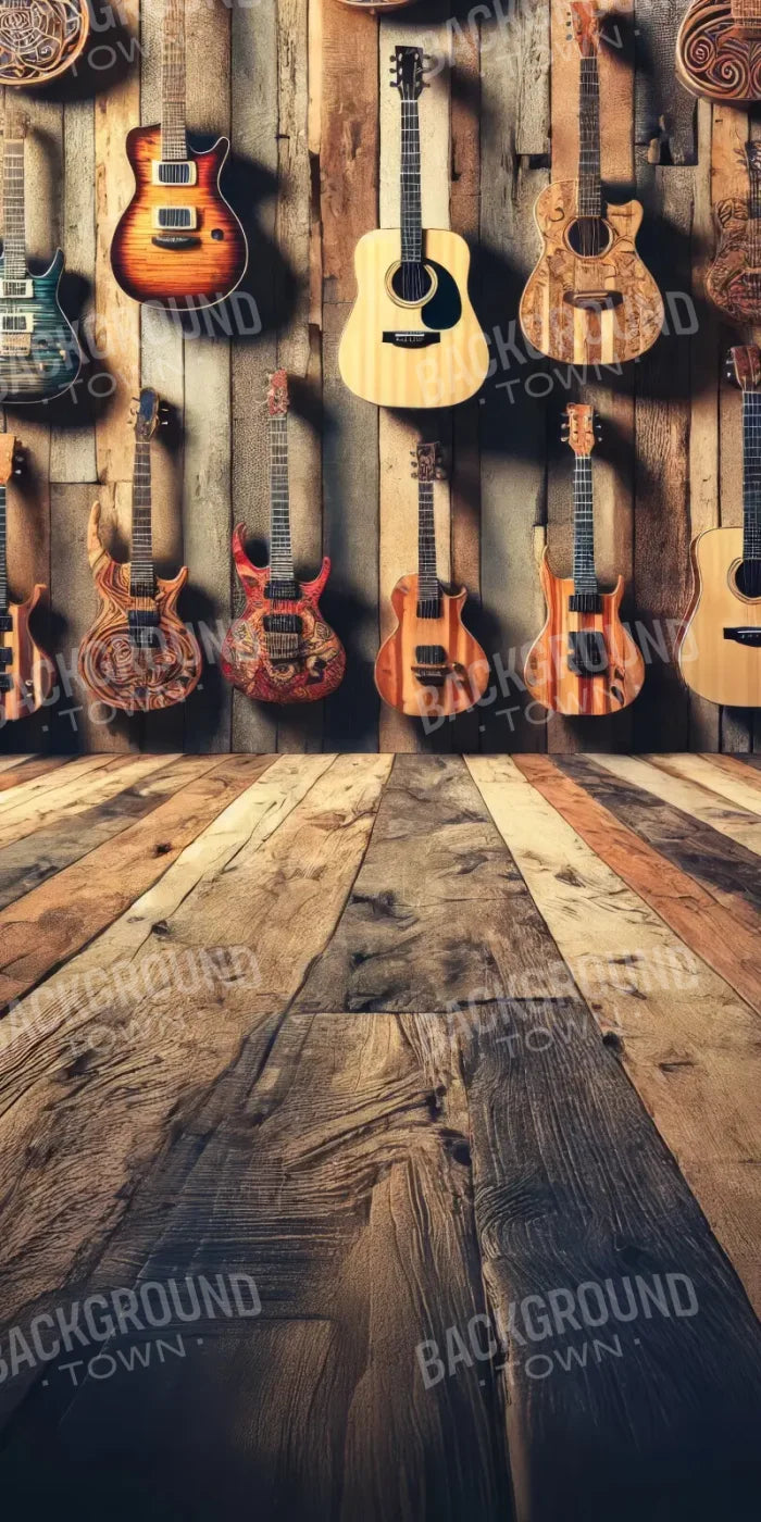 Old Guitars Sweep 10’x20’ UltraCloth (120 x 240 inch) Backdrop