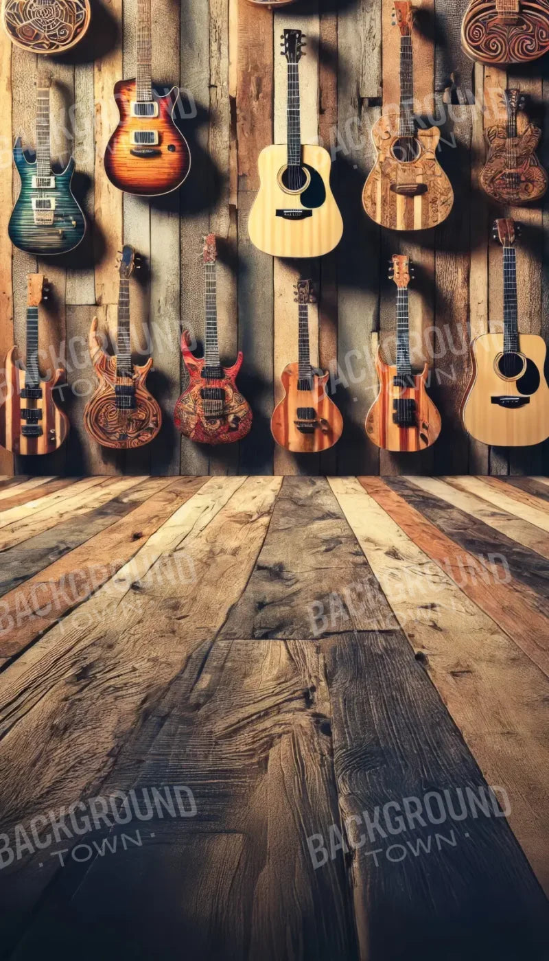 Old Guitars Sweep 8’x14’ UltraCloth for Westcott X-Drop Pro (96 x 168 inch) Backdrop