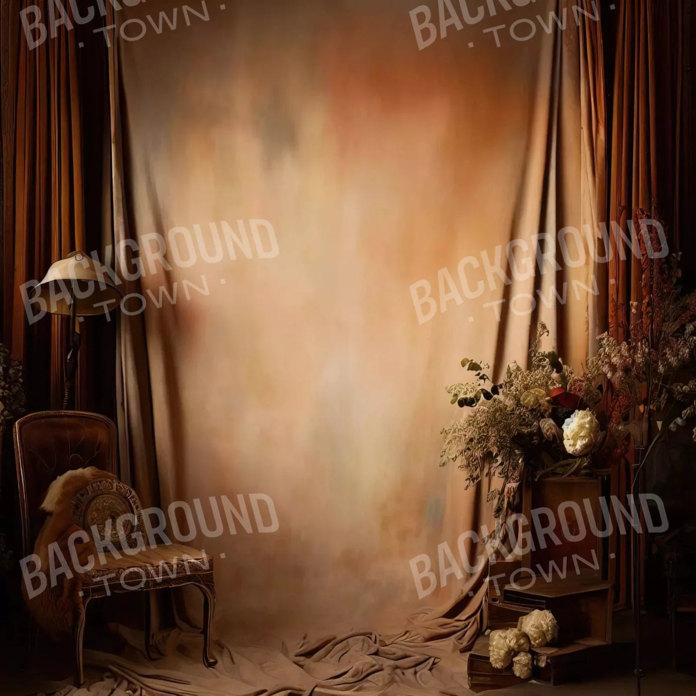 Beige Set Designs Backdrop for Photography