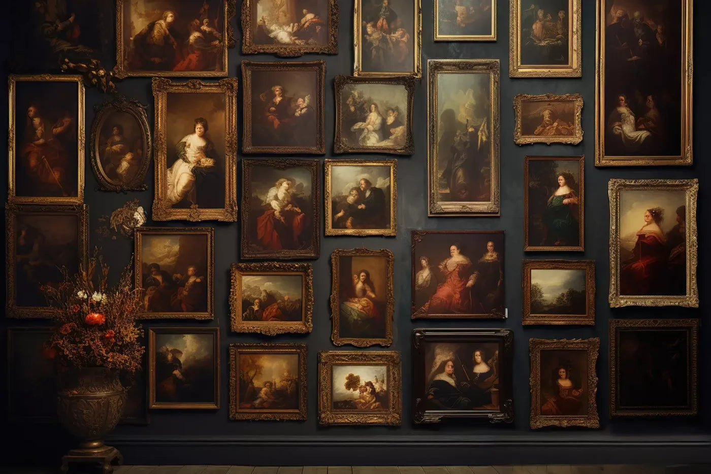 Old Masters Room 12X8 Ultracloth ( 144 X 96 Inch ) Backdrop