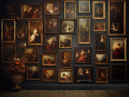 Old Masters Room 68X5 Fleece ( 80 X 60 Inch ) Backdrop