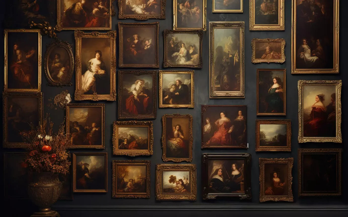 Old Masters Room 8X5 Ultracloth ( 96 X 60 Inch ) Backdrop