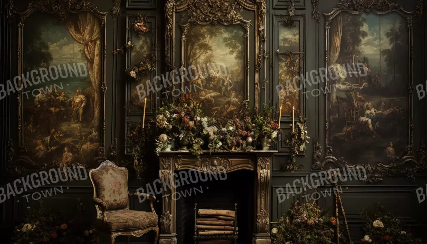 Old Masters Room Ii 14’X8’ Ultracloth (168 X 96 Inch) Backdrop