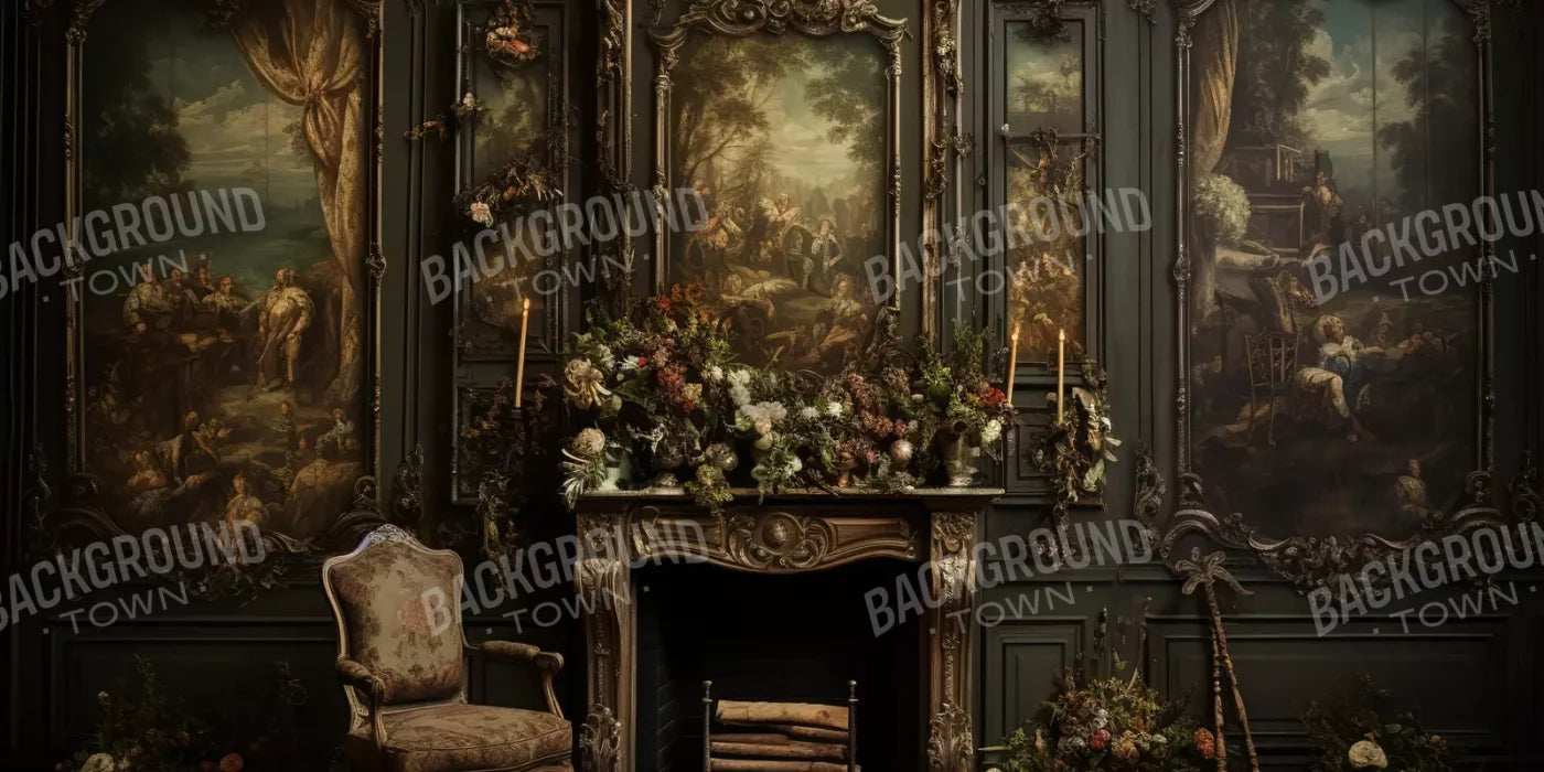 Old Masters Room Ii 16’X8’ Ultracloth (192 X 96 Inch) Backdrop