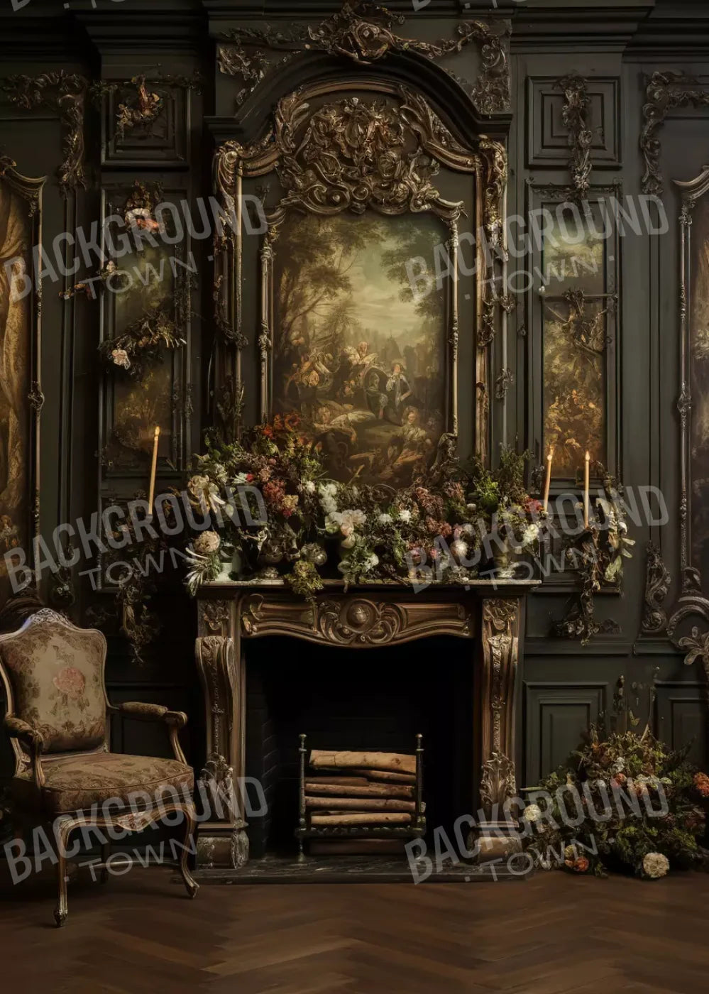 Old Masters Room Ii 5’X7’ Ultracloth (60 X 84 Inch) Backdrop