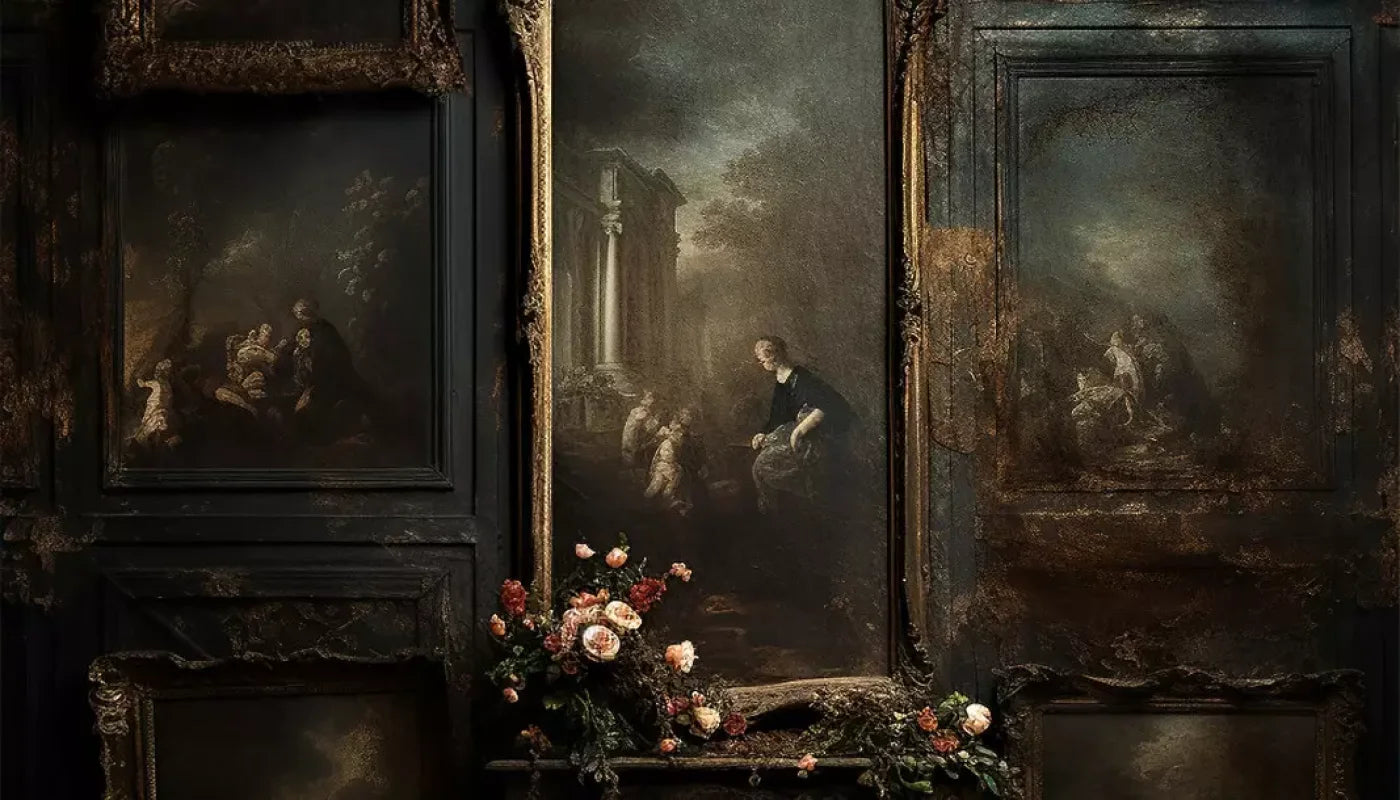 Old Masters Room Iv 14’X8’ Ultracloth (168 X 96 Inch) Backdrop