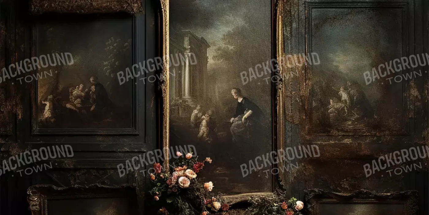 Old Masters Room Iv 16’X8’ Ultracloth (192 X 96 Inch) Backdrop