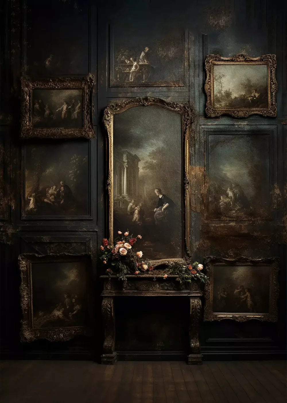 Old Masters Room Iv 5’X7’ Ultracloth (60 X 84 Inch) Backdrop