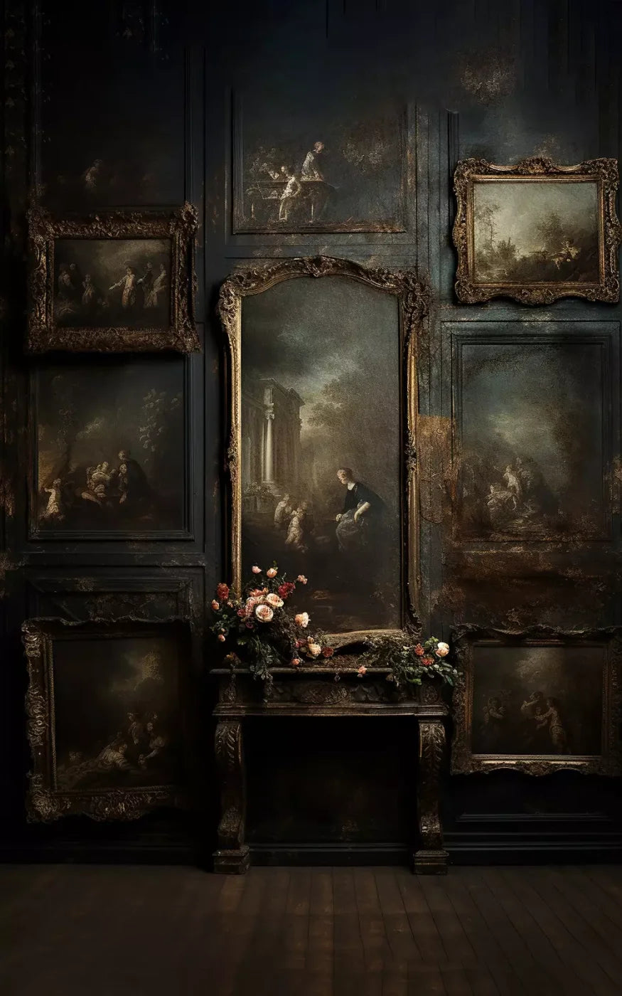 Old Masters Room Iv 5’X8’ Ultracloth (60 X 96 Inch) Backdrop