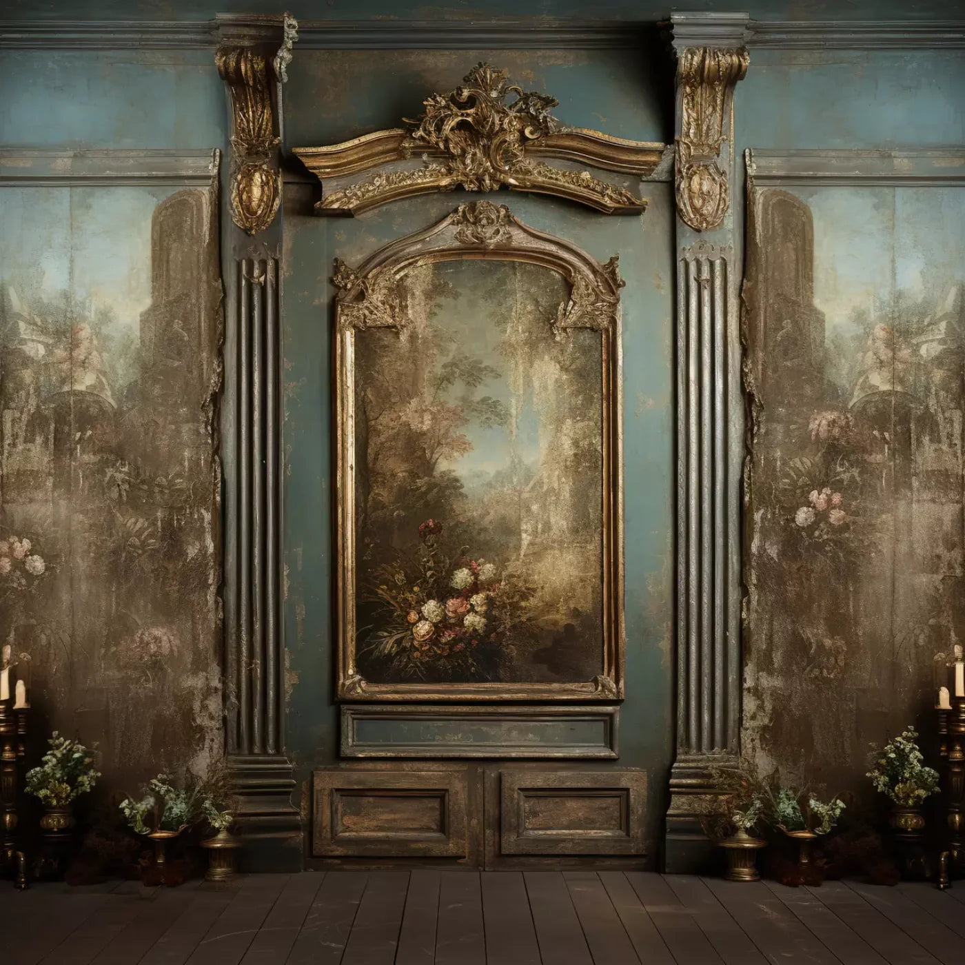 Old Masters Room V 10’X10’ Ultracloth (120 X Inch) Backdrop