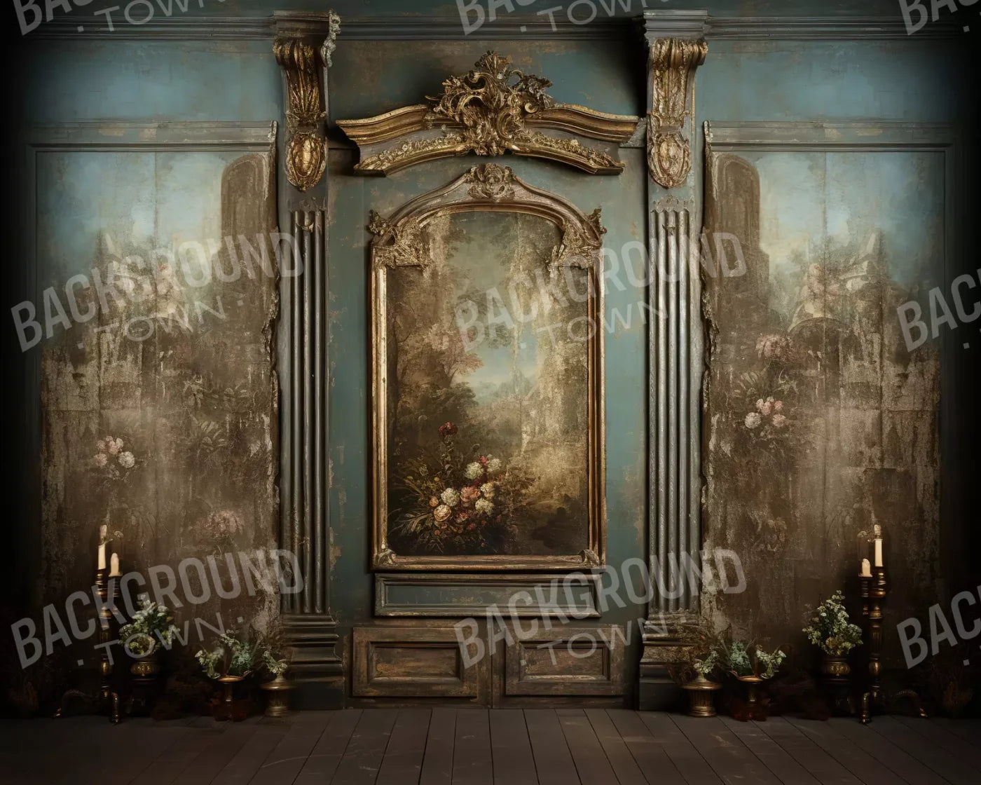 Old Masters Room V 10’X8’ Fleece (120 X 96 Inch) Backdrop