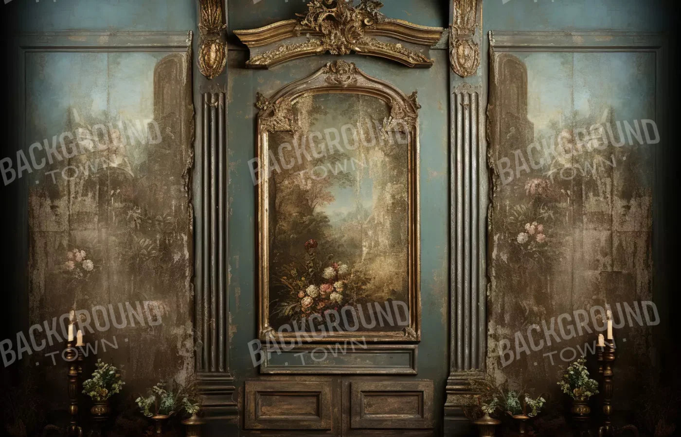 Old Masters Room V 14’X9’ Ultracloth (168 X 108 Inch) Backdrop