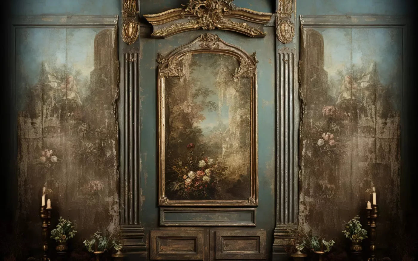 Old Masters Room V 16’X10’ Ultracloth (192 X 120 Inch) Backdrop
